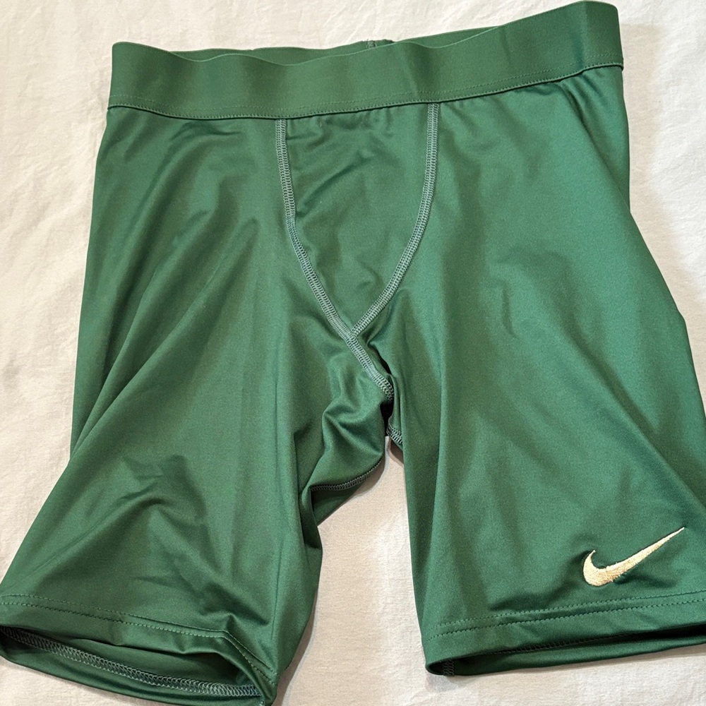Nike Green Athletic Men's compression Shorts